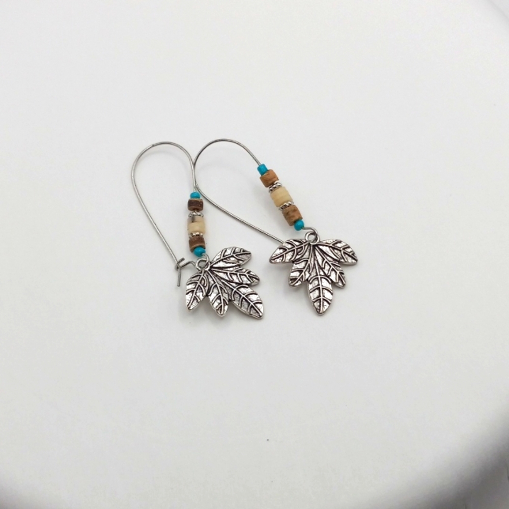 Silver Feather Earrings